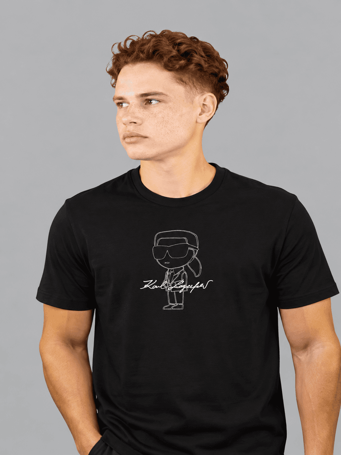 Camiseta Negra Hombre Karl Lagerfeld