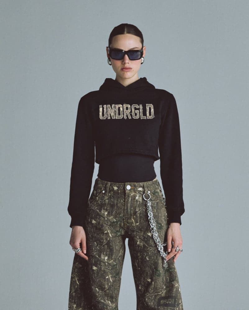 Hoodie Women Undergold Echoes Cammo Slim Fit