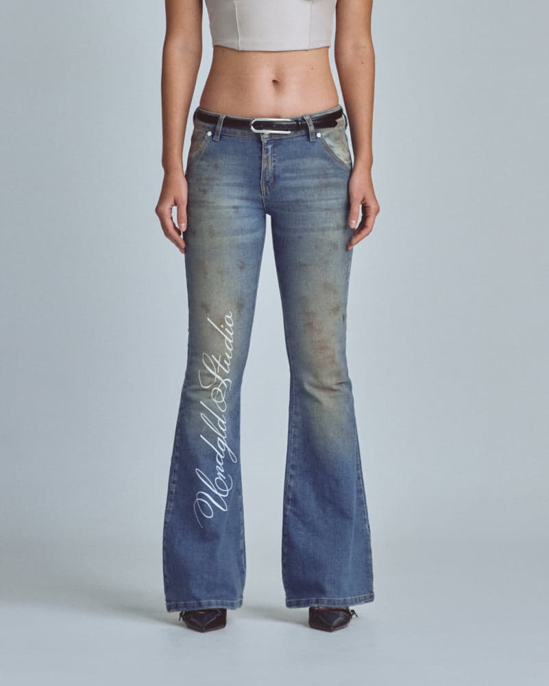 Jeans Women Undergold Stardust Studio Flare