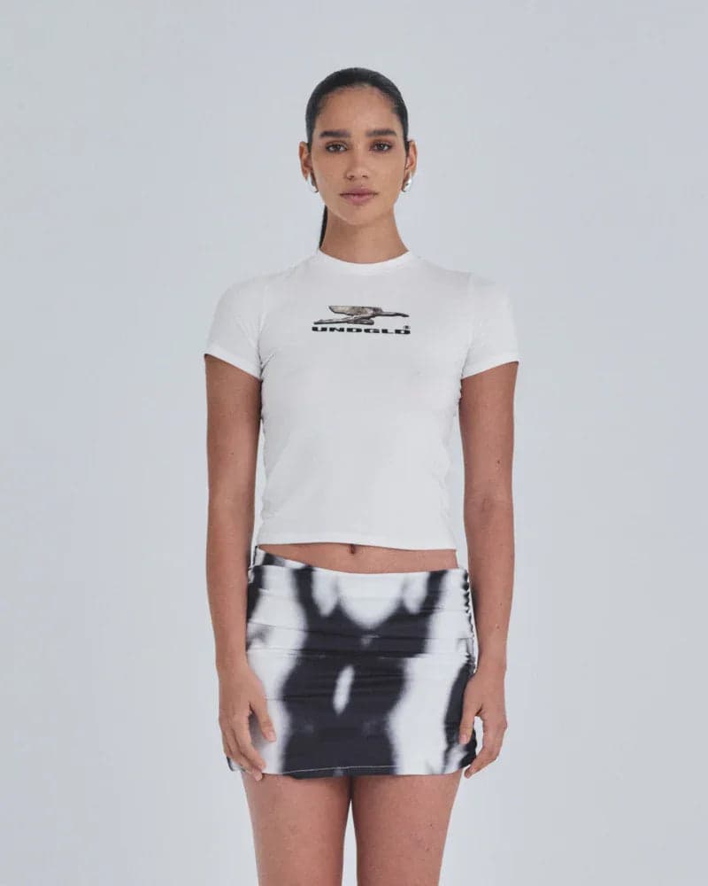 Baby Tee Women Undergold Holy State Deco
